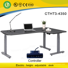 High-end electric lift desk L shape electric height adjustable desk modern furniture